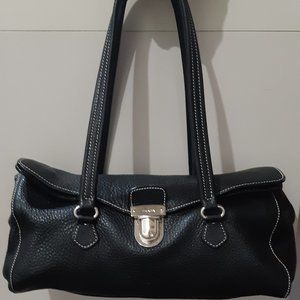 Prada Vitello Daino  Satchel Shoulder Bag